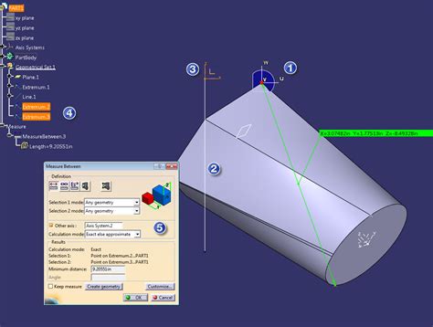 measure thickness catia v5|catia angle measurement tool.